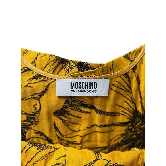 MOSCHINO MAXI DRESS FLORAL SIZE 8 - Picture 5 of 13
